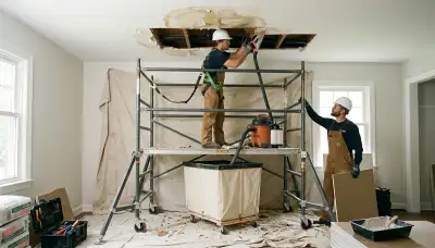 Port Charlotte, FL ceiling water damage repair by 24/7 water damage restoration team