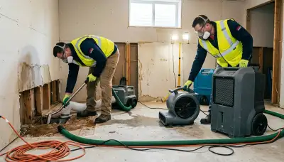 Water damage restoration team in Port Charlotte, FL providing emergency home cleanup and drying services