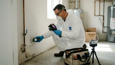 Mold inspection team assessing water damage in Port Charlotte, FL home