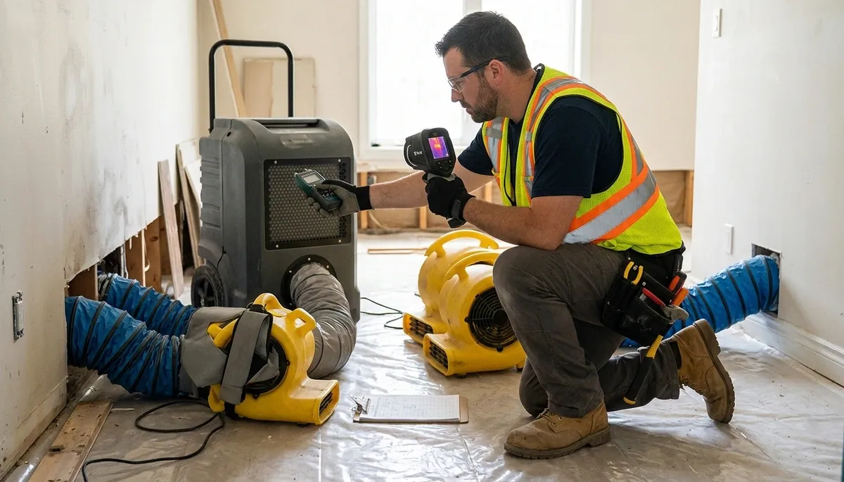 Structural drying equipment in Port Charlotte, FL for fast water damage restoration services