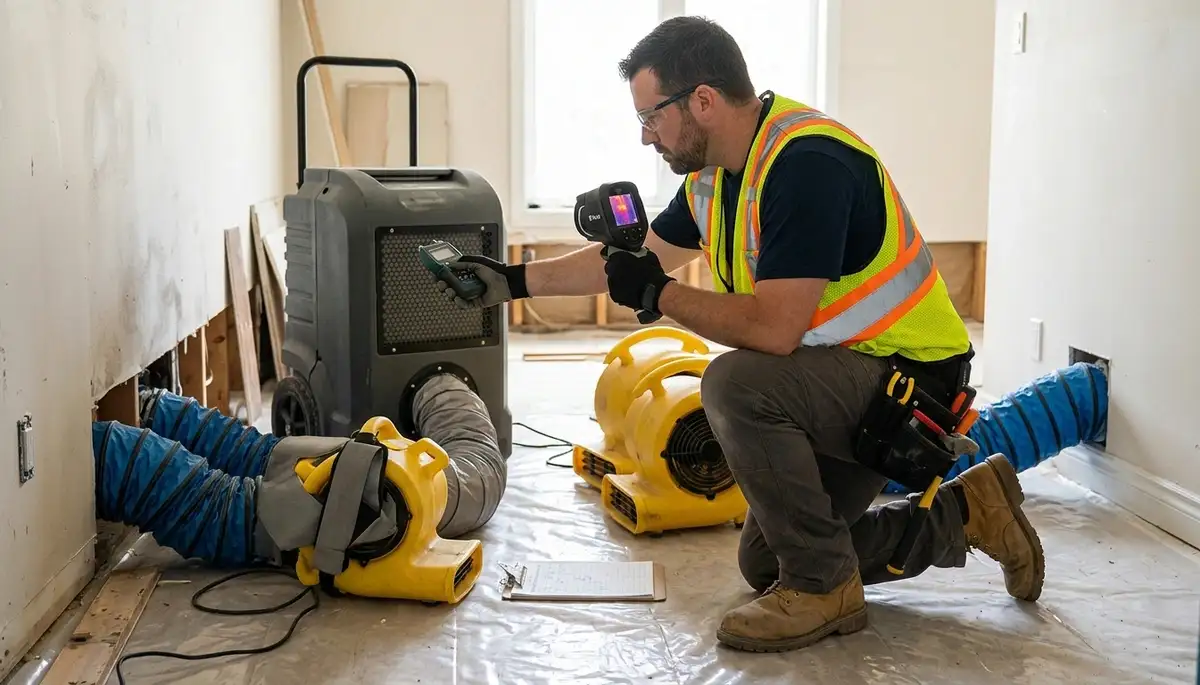Structural drying equipment in Port Charlotte, FL for fast water damage restoration services