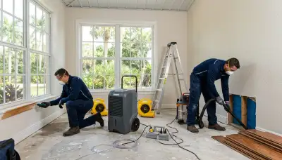 Water damage cleanup team in Port Charlotte, FL providing professional restoration services