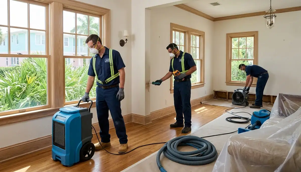 Water damage restoration team serving Port Charlotte, FL, for residential and commercial cleanup