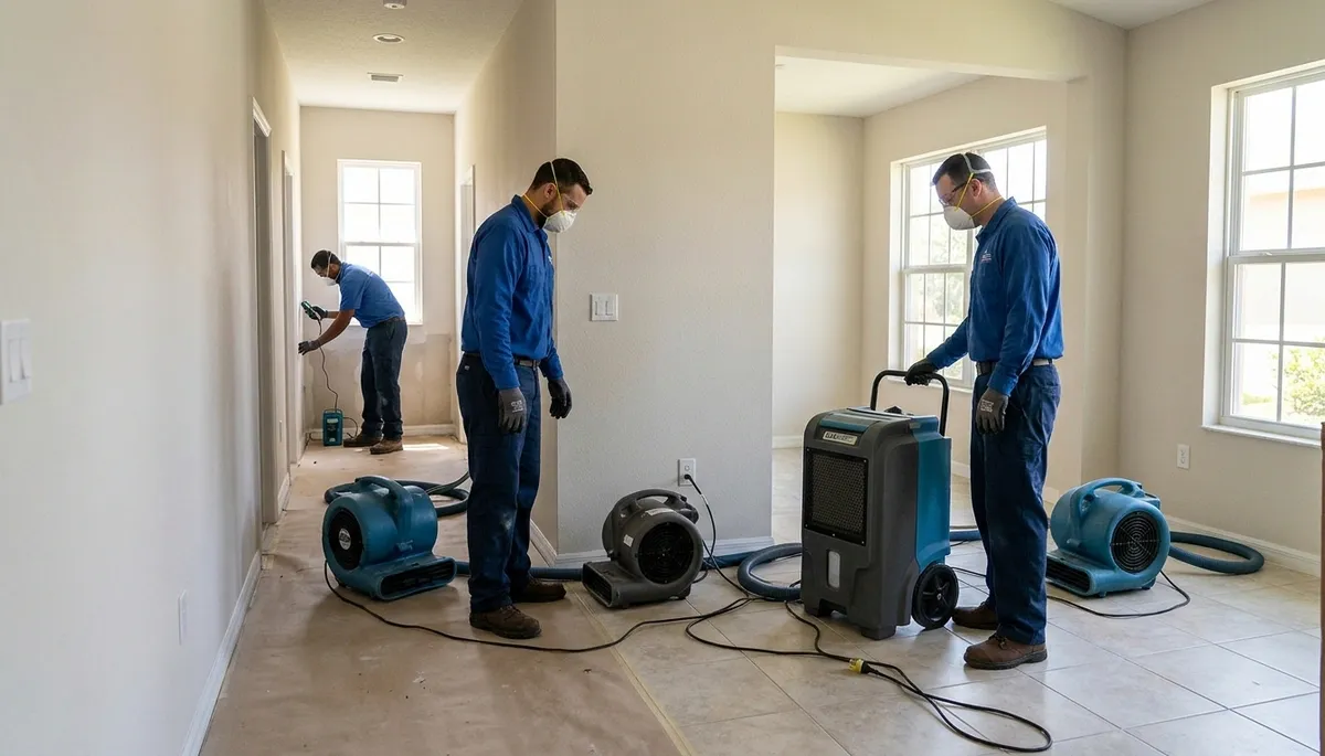 Water damage restoration crew serving Port Charlotte, FL for fast water removal and cleanup