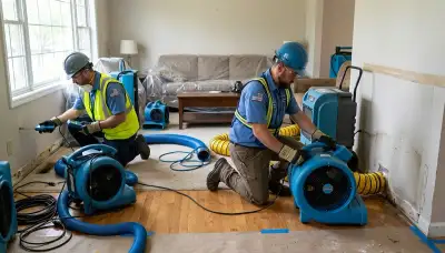 Water damage restoration crew serving Port Charlotte, FL for storm and leak cleanup