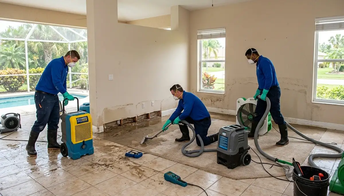 Water damage restoration team serving Port Charlotte, FL with professional cleanup services