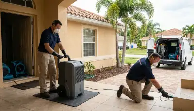 Water damage restoration team serving Port Charlotte, FL for emergency cleanup and repair